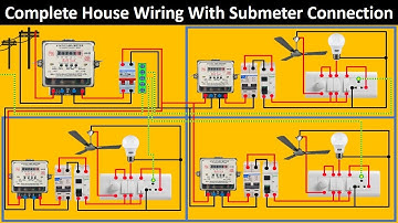 Complete house wiring with submeter connection | house wiring in hindi | Electrical technician