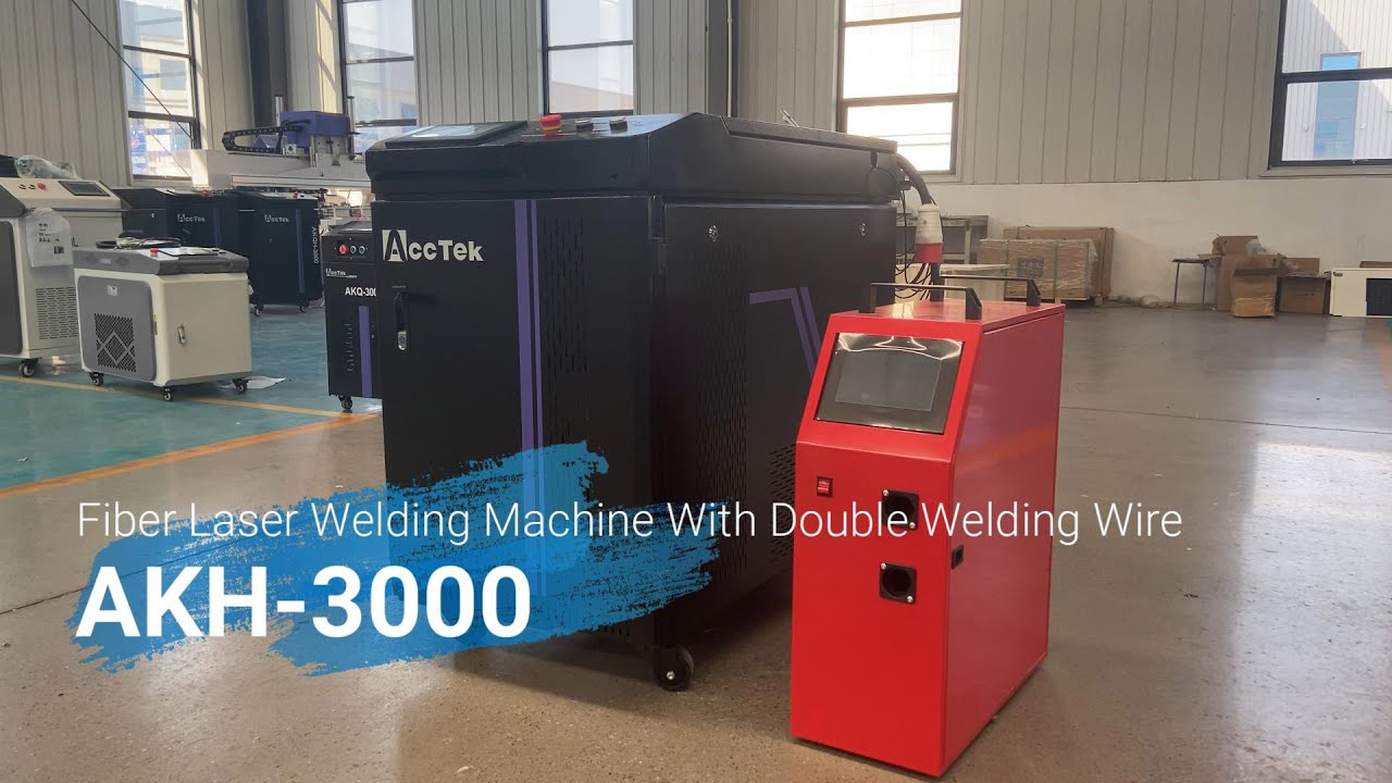 AccTek 3000W Laser Welding Machine with Double Welding Wire - YouTube