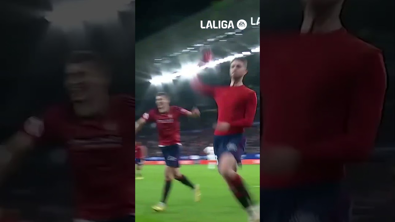 Gol de Raúl en el #OsasunaRayo de la temporada 2023/24 #LaLigaHighLights #Osasuna #shorts