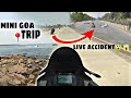 Dekho live accidentminigoa tripraipur to gangrelbandaccidentbikersr15crashcg04vlogger