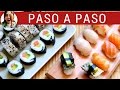 Cómo hacer SUSHI CASERO paso a paso  -varios tipos- (incluye cómo hacer arroz para sushi)