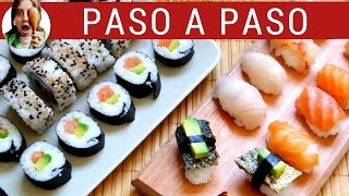 How to make HOMEMADE SUSHI step by step  few kinds / Paulina Cocina