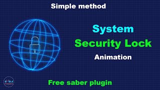 System security lock animation using After Effects | cycleanimation | Motion Graphics
