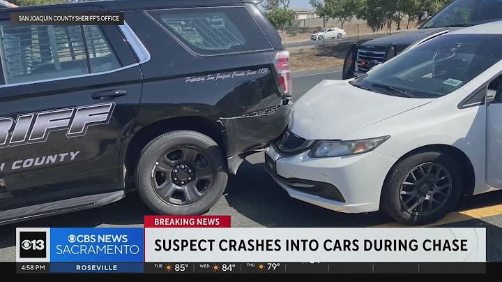 Suspect crashes into patrol cars during chase in San Joaquin County