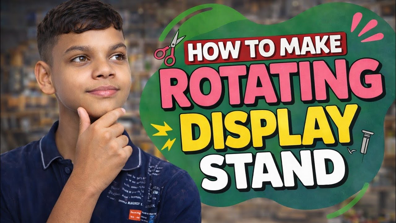 Rotating Display Diy How to Make a Rotating Display at Home 🔄 | Easy DIY Trick // tech ...