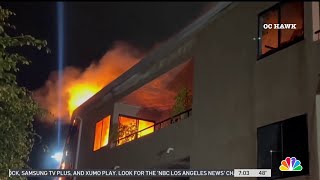 Fire tears through Lomita apartment complex