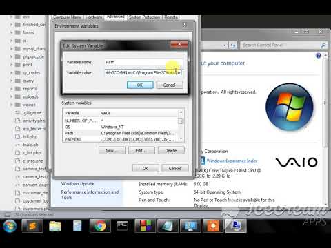 Add opencv dll path to windows 7