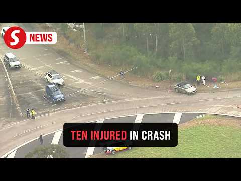 Ten injured in Australia as car crashes into crowd north of Sydney