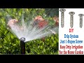 DIY Sprinkler Irrigation System With Star Screw -1-Rupee