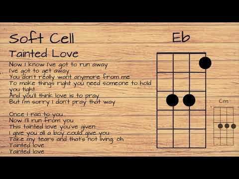 Soft Cell - Tainted Love Ukulele Tutorial W Lyrics