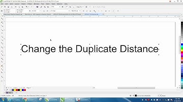 Corel Draw Tips & Tricks  Change the Duplicate Distance