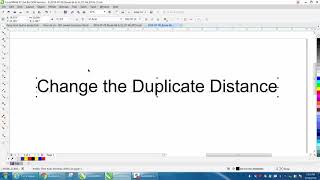 Corel Draw Tips & Tricks  Change the Duplicate Distance