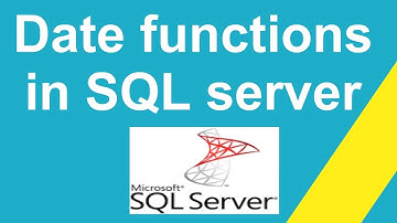 Date functions in SQL server