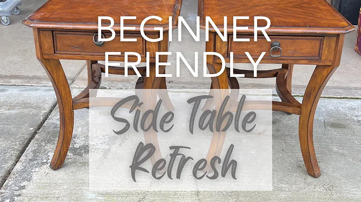 Start to Finish Beginner Friendly Side Table Refresh - They are so elegant now!