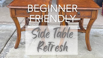 Start to Finish Beginner Friendly Side Table Refresh - They are so elegant now!