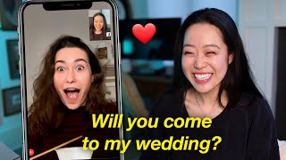 MEET MY BEST FRIEND + Inviting Them To Our Wedding!