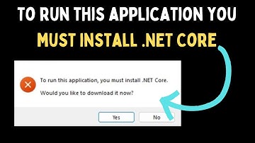 How to Fix To run this application you must install .NET Core Error on Windows 11