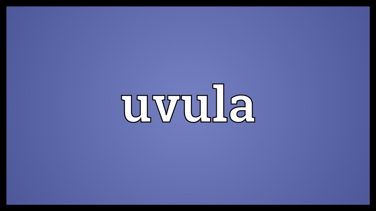 Uvula Meaning - YouTube