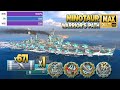 Minotaure radar  far west sur la carte warriors path  world of warships