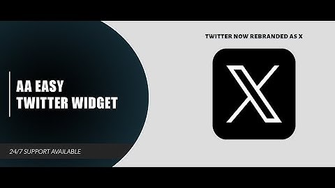 JOOMLA MODULE: AA EASY TWITTER WIDGET