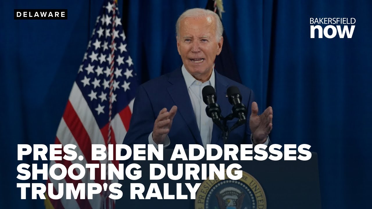 President Joe Biden addresses shooting during Donald Trump's rally in ...