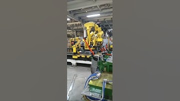 Our linear rails, support Fanuc robots, are applied to automated handling of industrial workpiece.