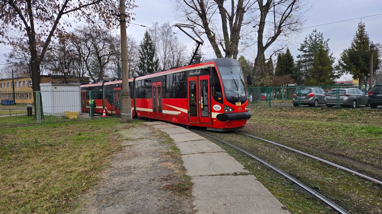 Moderus Beta MF 16 AC BD #857 (Tramwaje Śląskie - linia 11)