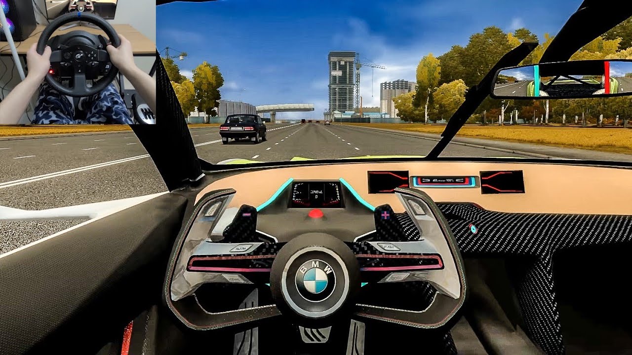 City Car Driving - BMW CSL 3.0 Hommage [Steering Wheel Gameplay]