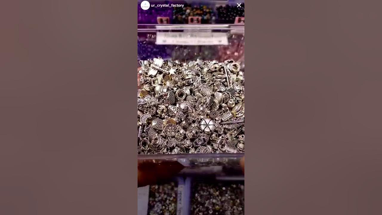 ASMR Charms Scooping UR Crystal Factory on Tiktok YouTube