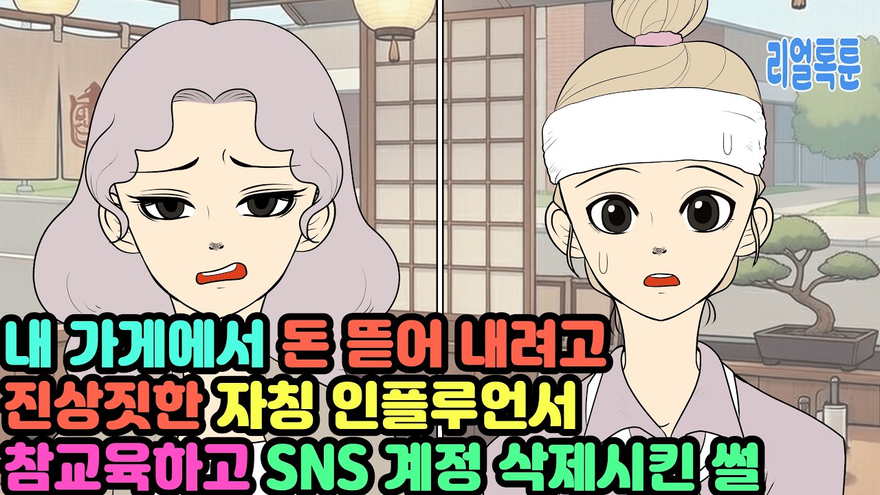 내 가게에서 돈 뜯어 내려고 진상짓한 자칭 인플루언서 참교육하고 SNS 계정 삭제시킨 썰