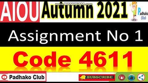 ⏩ AIOU Code 4611 Solved Assignment No.1 Autumn 2021 || Level: MA Islamic Studies
