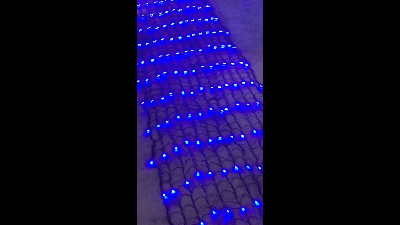 6 m x 1.5m Blue LED Net Light with Waterfall Effect YouTube