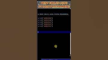 Print Emojis using Python Programming #shorts