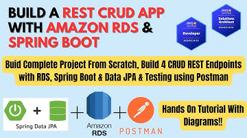 Build A REST CRUD App with Amazon RDS & Spring Boot | Complete Hands On Tutorial | #aws #springboot
