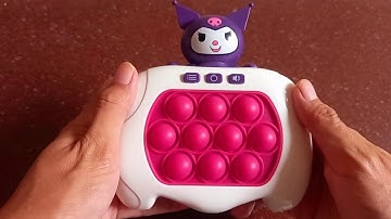 UNBOXING AND REVIEW KUROMI SPEED PUSH POP IT GAME MACHINE | SATISFYING ELECTRIC GAME