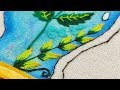 Hand Embroidery For Beginners : Leaves Color Toning