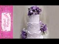 Cornelli Lace Wedding Cake. Royal Icing.