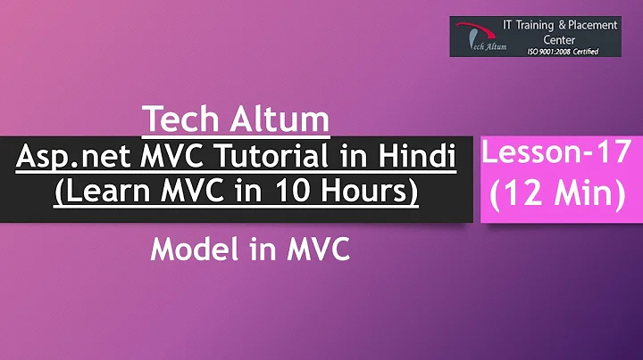 Model in MVC | Pass Data from Controller to view using Model |  MVC Tutorial in Hindi | Lesson - 17