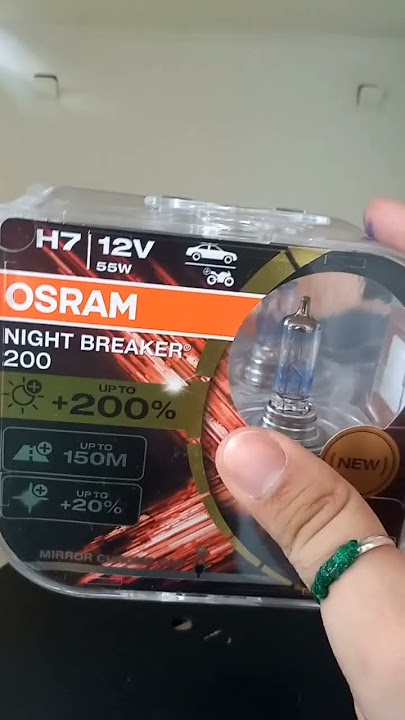 Lâmpada H7 Osram Nightbreaker 200 3900k 55w 200% +Luz