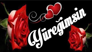 Yüreğimsim | Sevgiliye Şiir Resimi