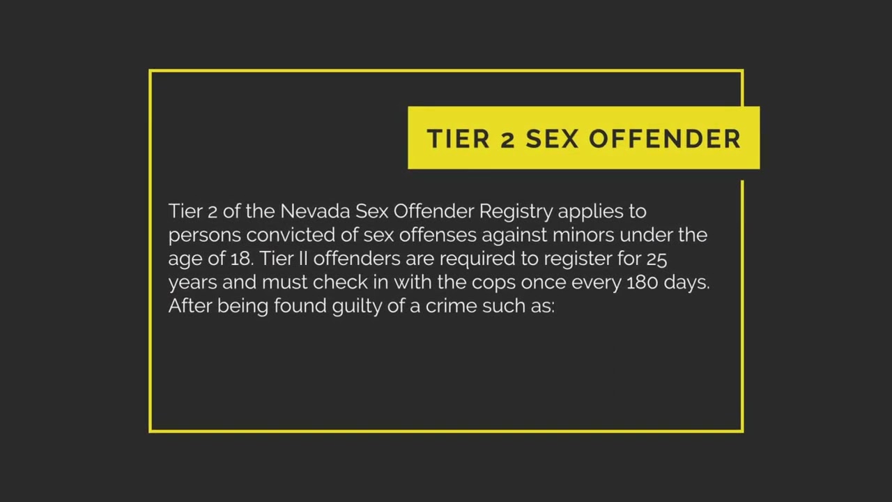 What Are The Different Tiers For Sex Offenders?