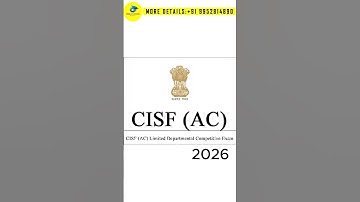 😱💢😳CISF AC LDCE Notification 2026 😱 #cisf #cisfexamdate #cisf2026  #upsc #upscexam