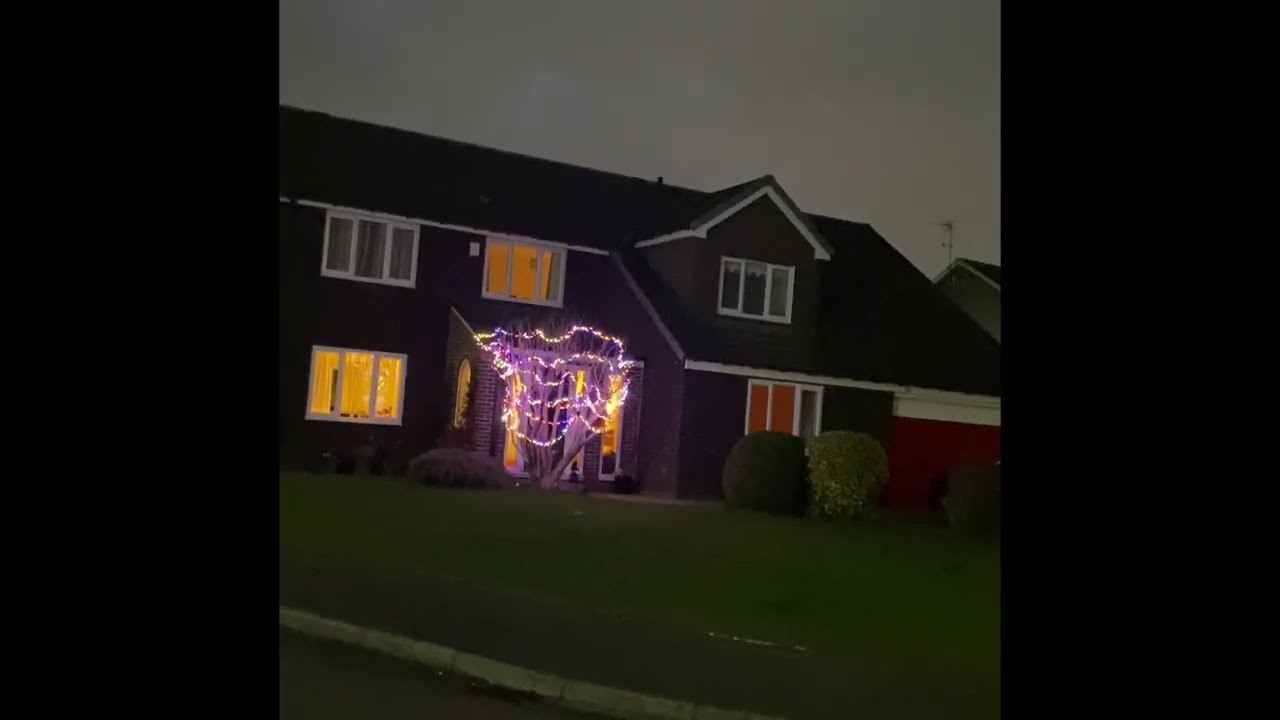 Жизнь в Румынии 179. Рождественская иллюминация в парке Лонгдин, Честер-ле-Стрит.