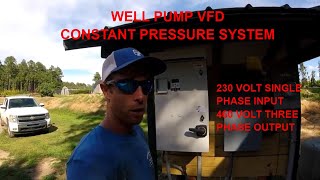 VFD Constant Pressure System Installation: Irrigation using a Water Well Pump