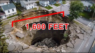 10 BIZARRE Sinkholes that Swallowed ENTIRE Cities Caught on Camera