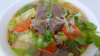 Sup Bakso Sayuran