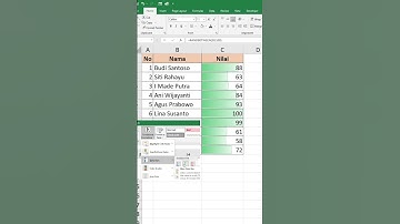 Cara Termudah Untuk Buat Data Bar Nilai Siswa di Excel #trikexcel #tutorialexcel