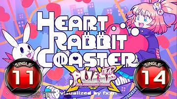 [PUMP IT UP XX] Heart Rabbit Coaster S11 & S14 ✔
