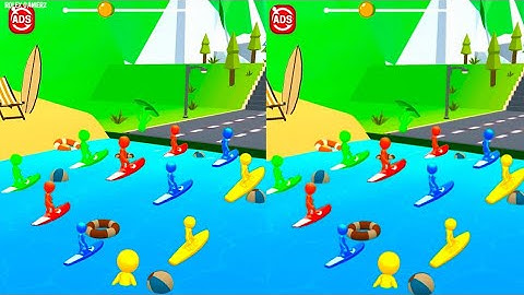 shape shifting game | shape shifting all levels gameplay walkthrough water surfing board racing