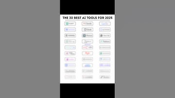 Best 30 AI Tools You Need To Know in 2025 #aitools #shorts #shortsfeed